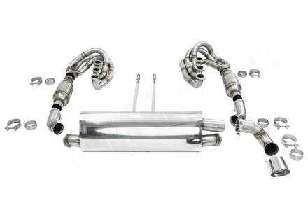 CARGRAPHIC GT Sport Exhaust System Without Heating / With ID42 GT Manifolds. Porsche 964 Carrera 2/4/RS - 96411104504, 96411104605, 96411104502, 96421103905, 96421103932, 96421104004